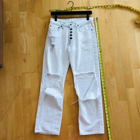 Carmar White Distressed Jeans - Picture 11 of 15